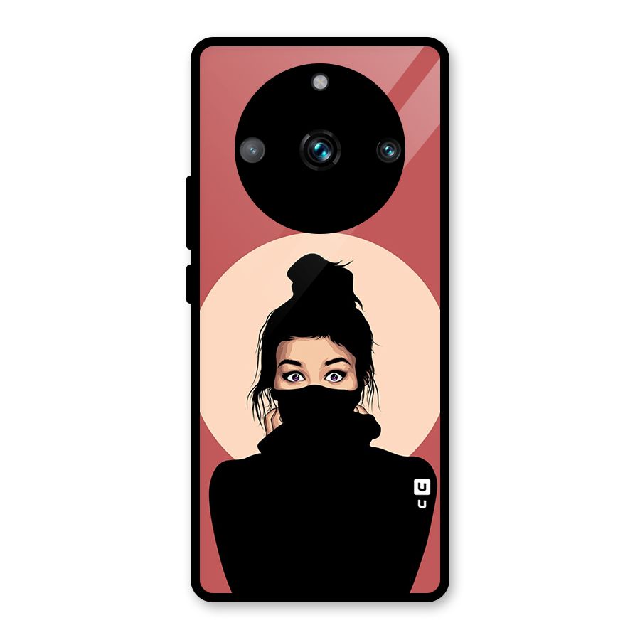 Aesthetic Digital Art Girl Glass Back Case for Realme 11 Pro