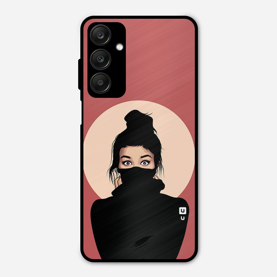 Aesthetic Digital Art Girl Metal Back Case for Galaxy A25 5G