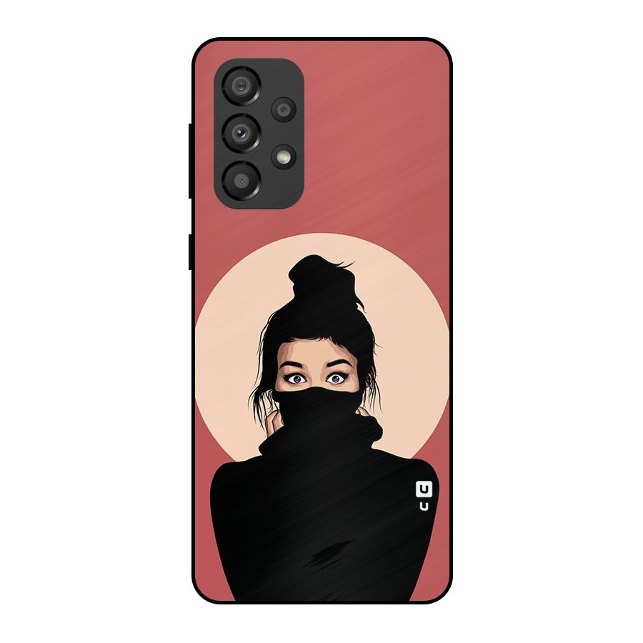 Aesthetic Digital Art Girl Metal Back Case for Galaxy A33 5G