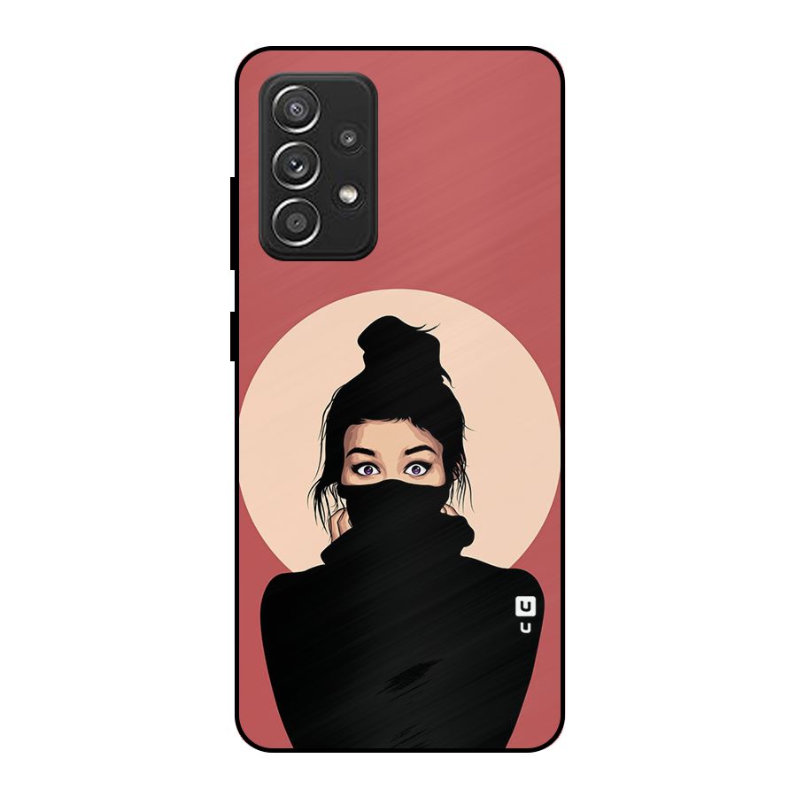 Aesthetic Digital Art Girl Metal Back Case for Galaxy A52s 5G