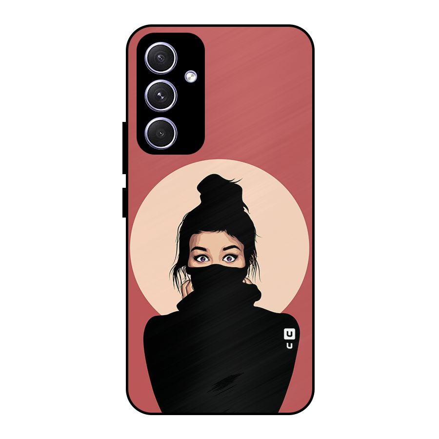 Aesthetic Digital Art Girl Metal Back Case for Galaxy A54