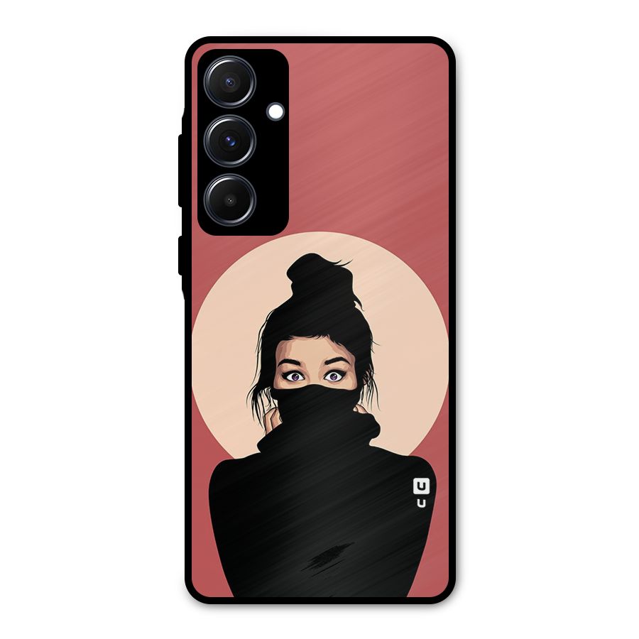 Aesthetic Digital Art Girl Metal Back Case for Galaxy A55