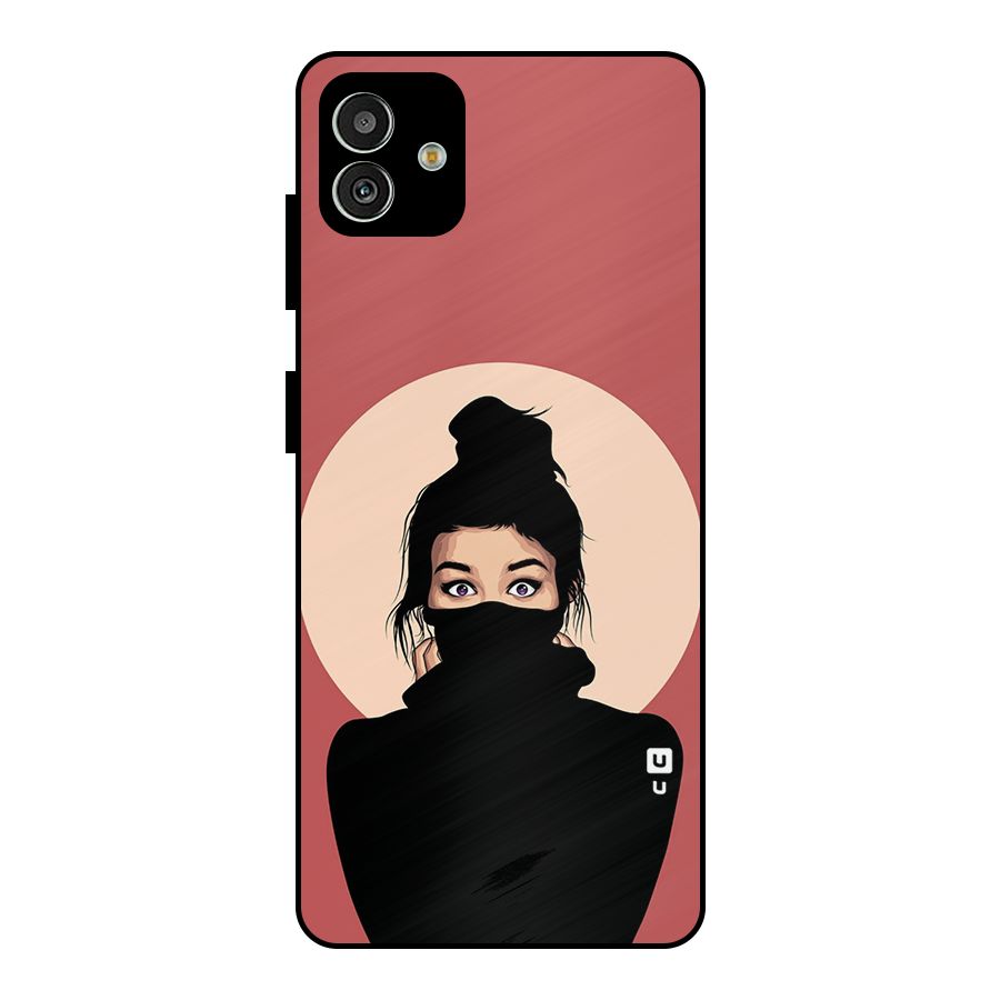 Aesthetic Digital Art Girl Metal Back Case for Galaxy M13 5G