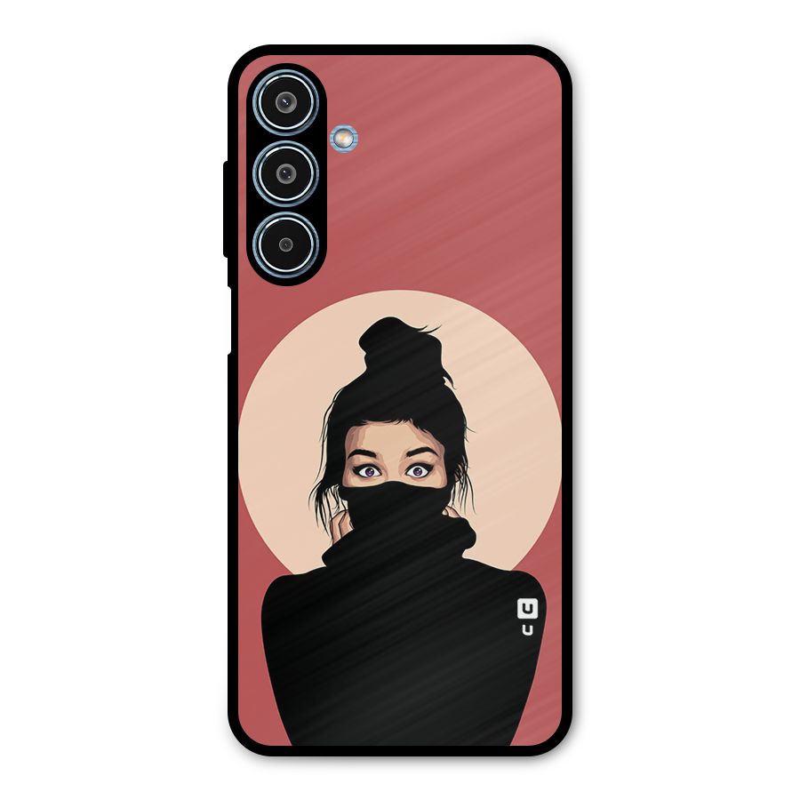 Aesthetic Digital Art Girl Metal Back Case for Galaxy M35