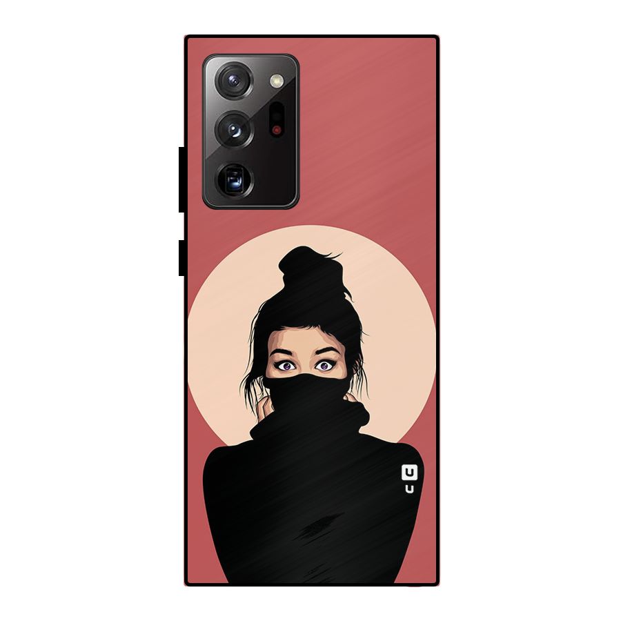 Aesthetic Digital Art Girl Metal Back Case for Galaxy Note 20 Ultra