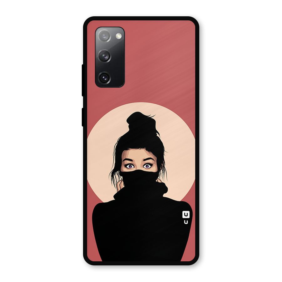 Aesthetic Digital Art Girl Metal Back Case for Galaxy S20 FE 5G