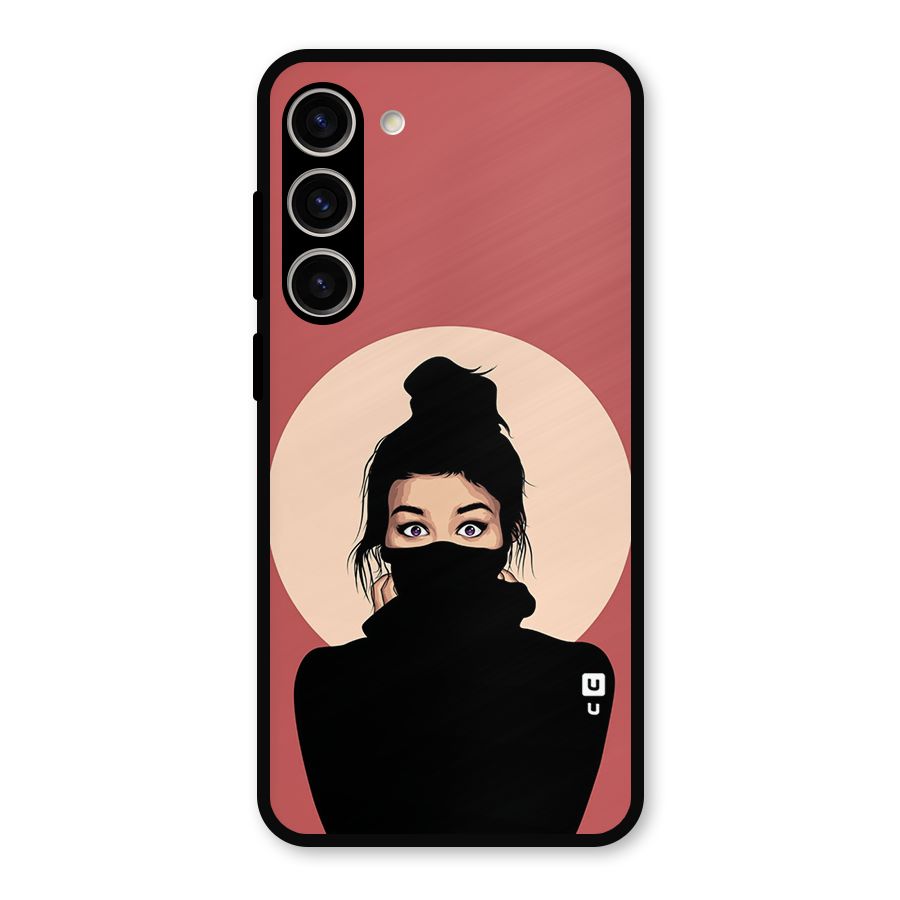 Aesthetic Digital Art Girl Metal Back Case for Galaxy S23 Plus
