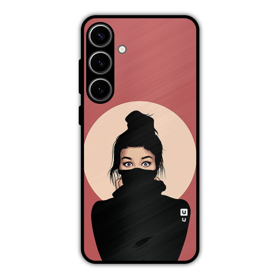 Aesthetic Digital Art Girl Metal Back Case for Galaxy S24 Plus