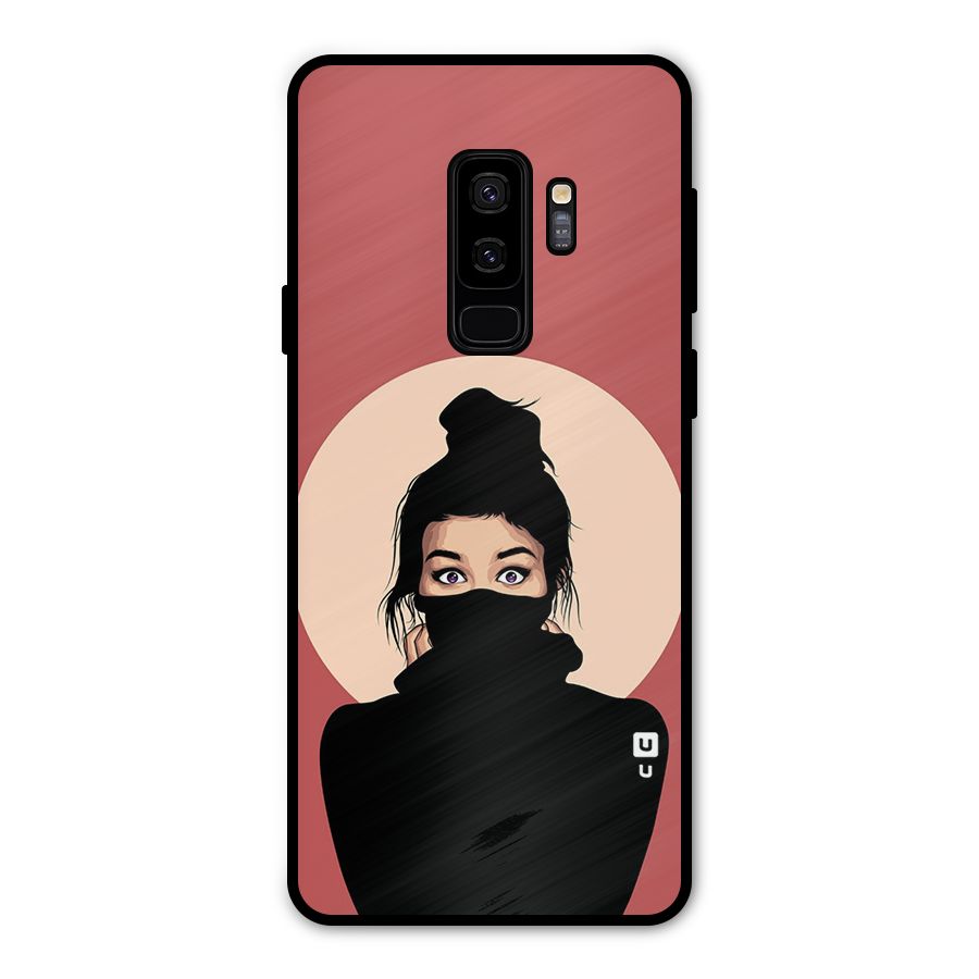 Aesthetic Digital Art Girl Metal Back Case for Galaxy S9 Plus