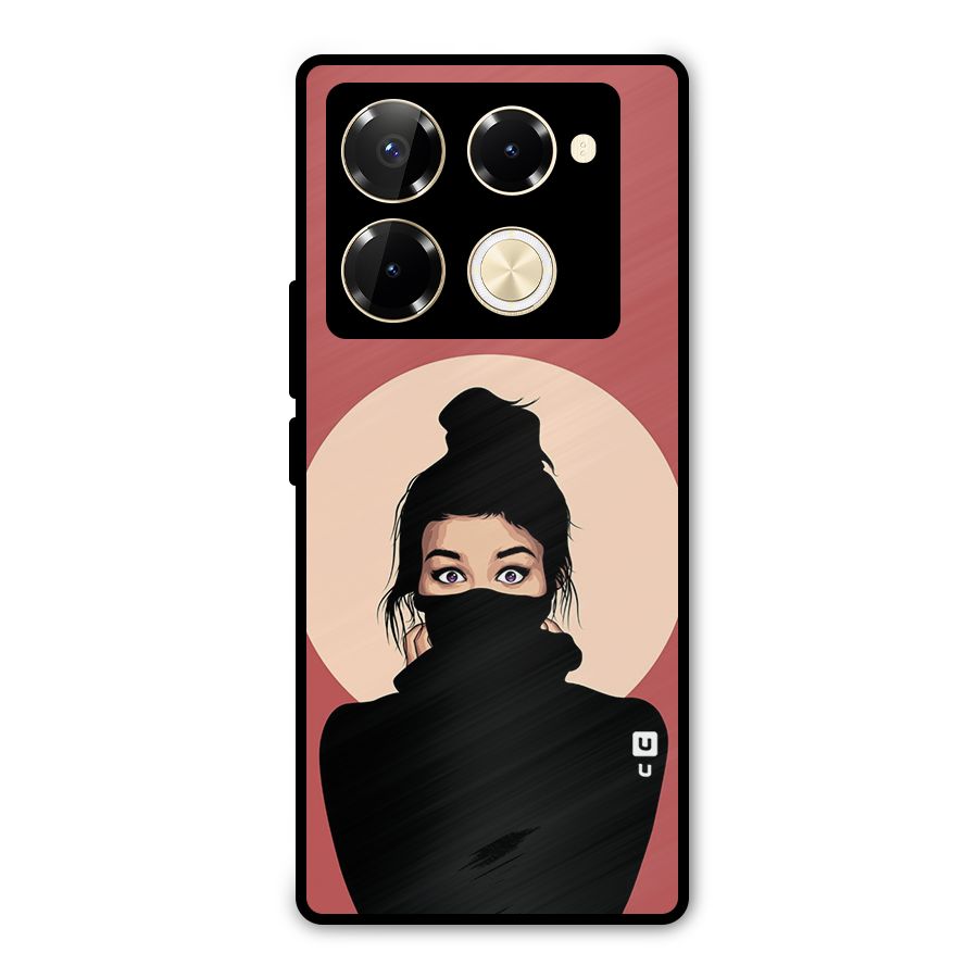 Aesthetic Digital Art Girl Metal Back Case for Infinix Note 40 Pro Plus