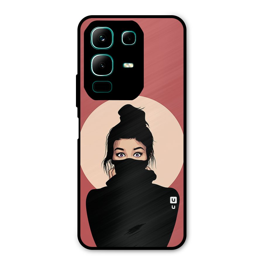 Aesthetic Digital Art Girl Metal Back Case for Infinix Note 50x
