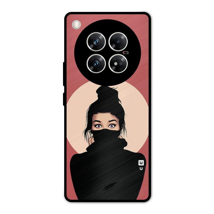 Aesthetic Digital Art Girl Metal Back Case for Infinix Zero 40 5G