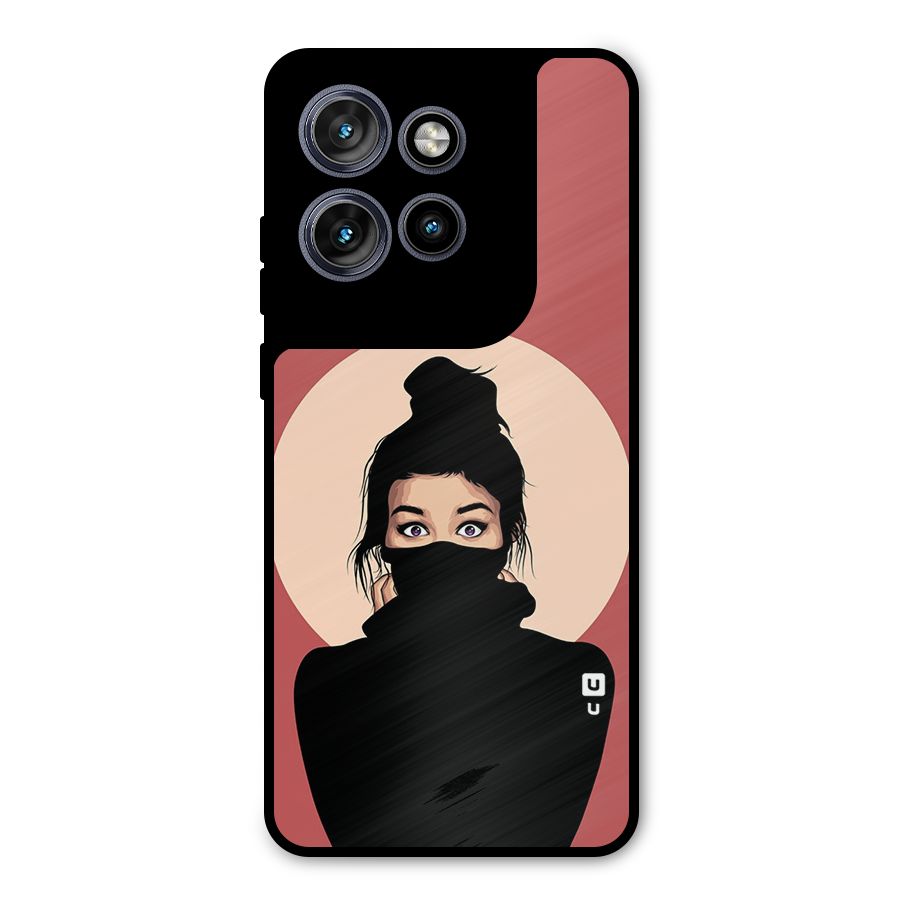Aesthetic Digital Art Girl Metal Back Case for Motorola Edge 50 Neo