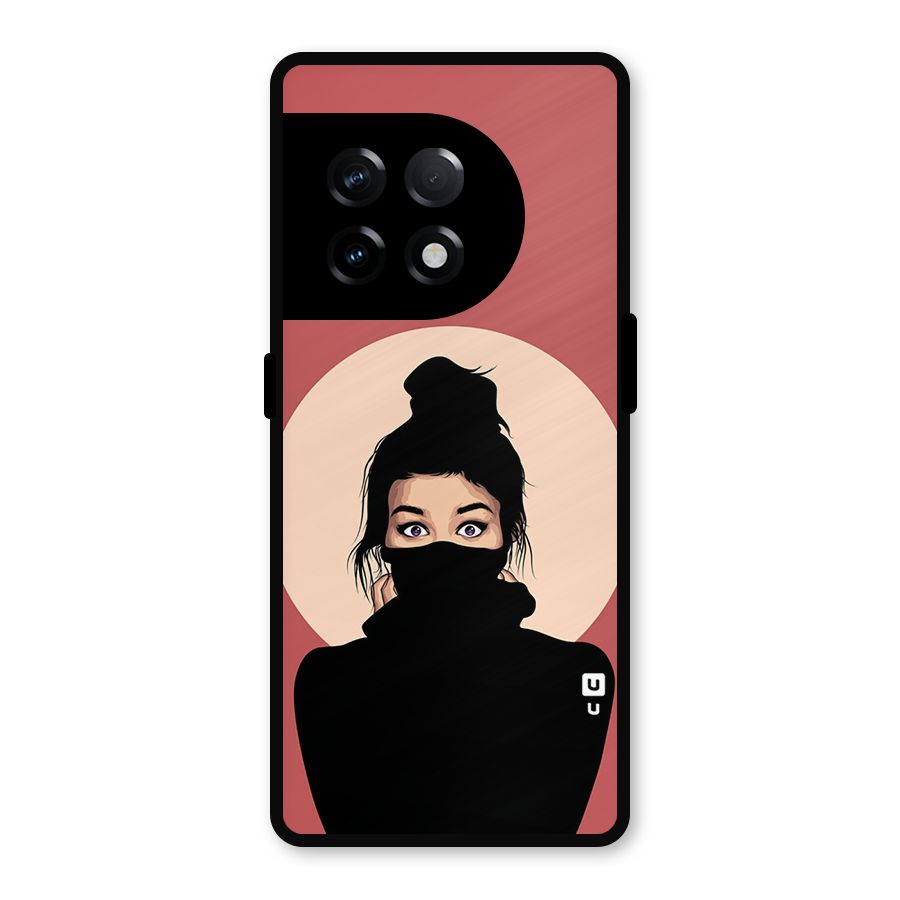 Aesthetic Digital Art Girl Metal Back Case for OnePlus 11R
