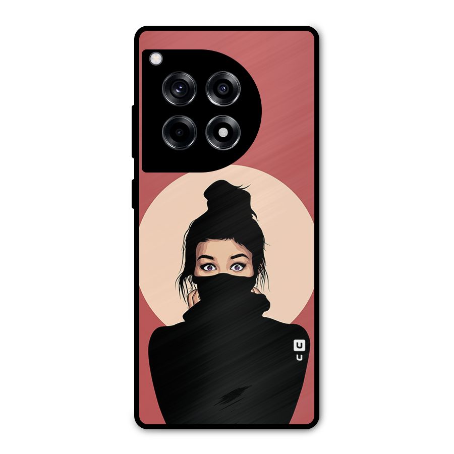 Aesthetic Digital Art Girl Metal Back Case for OnePlus 12R