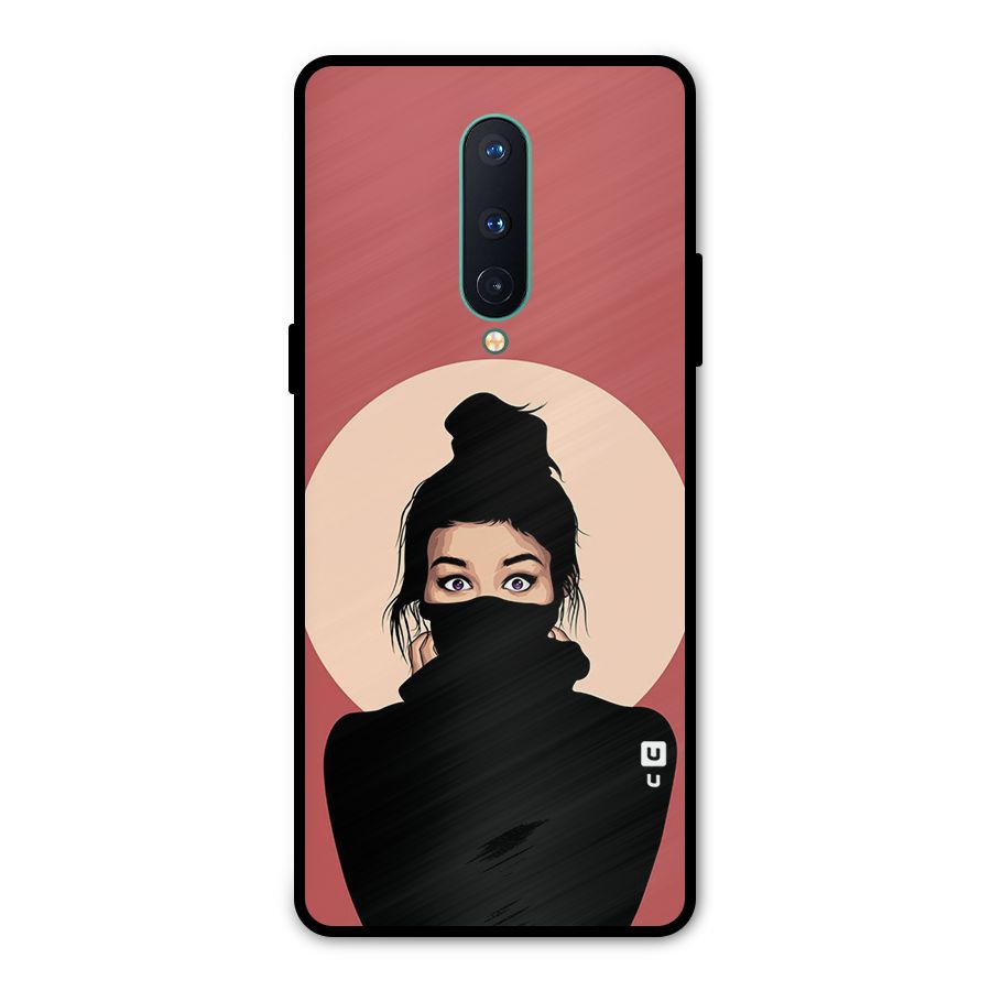 Aesthetic Digital Art Girl Metal Back Case for OnePlus 8