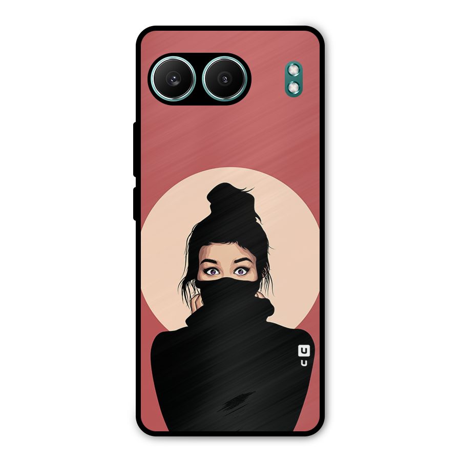 Aesthetic Digital Art Girl Metal Back Case for OnePlus Nord 4