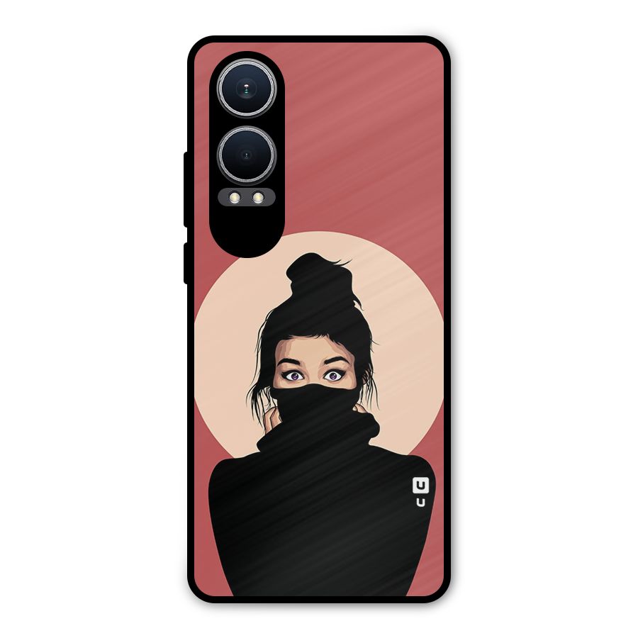 Aesthetic Digital Art Girl Metal Back Case for OnePlus Nord CE4 Lite