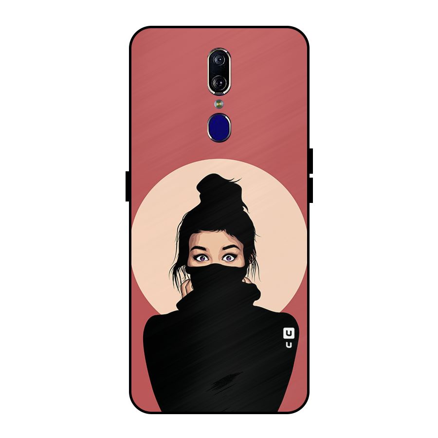 Aesthetic Digital Art Girl Metal Back Case for Oppo F11