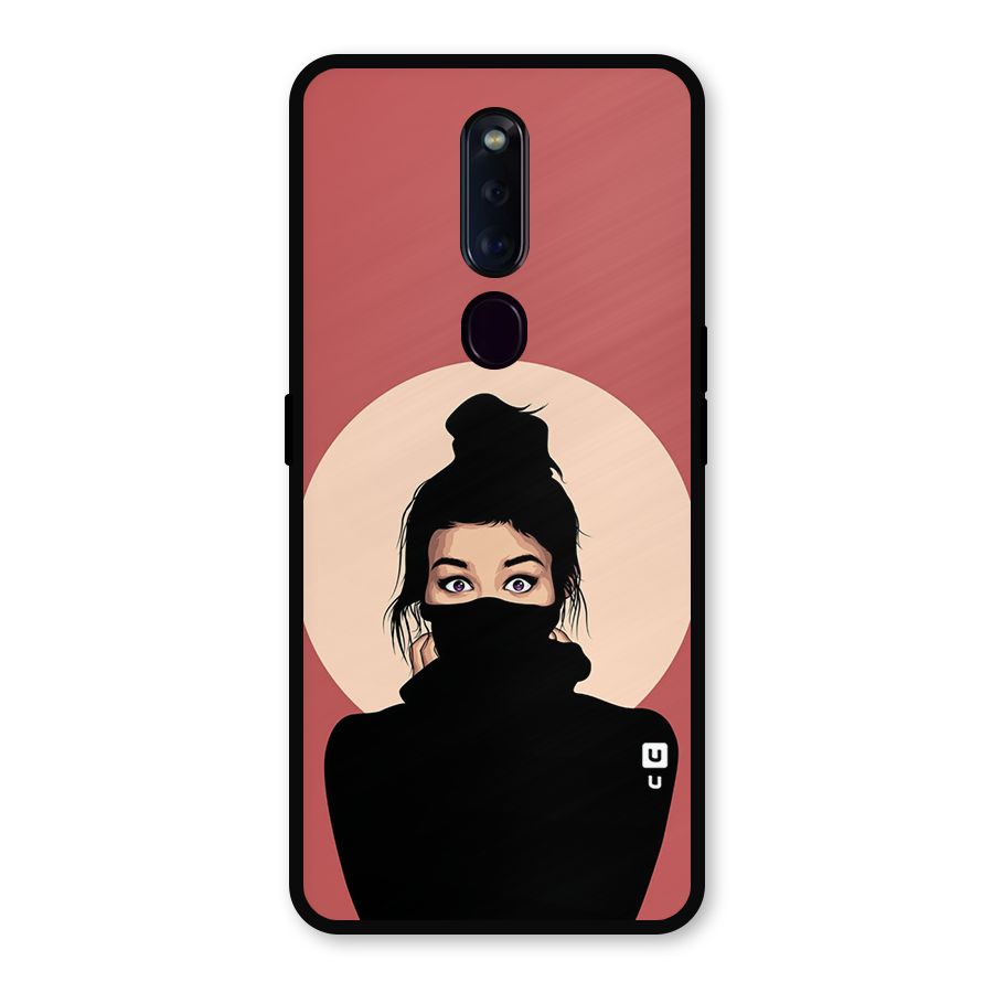 Aesthetic Digital Art Girl Metal Back Case for Oppo F11 Pro