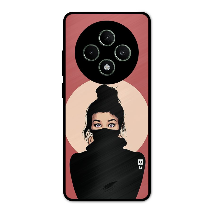 Aesthetic Digital Art Girl Metal Back Case for Oppo F27