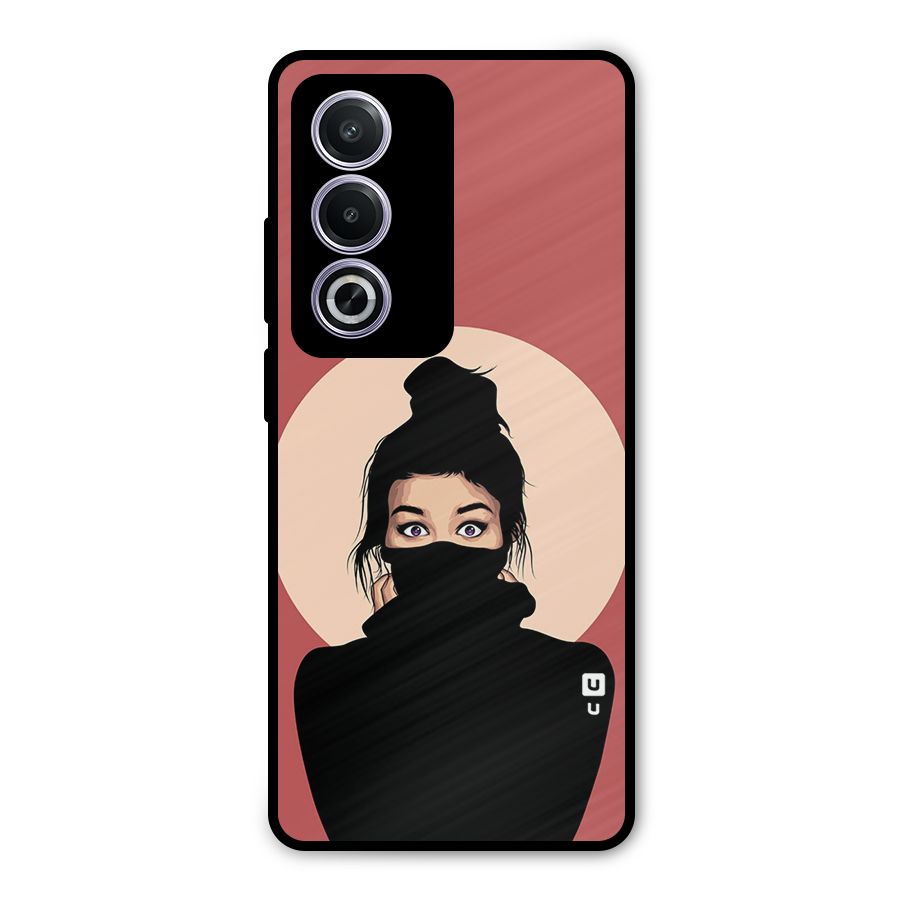 Aesthetic Digital Art Girl Metal Back Case for Oppo K12x