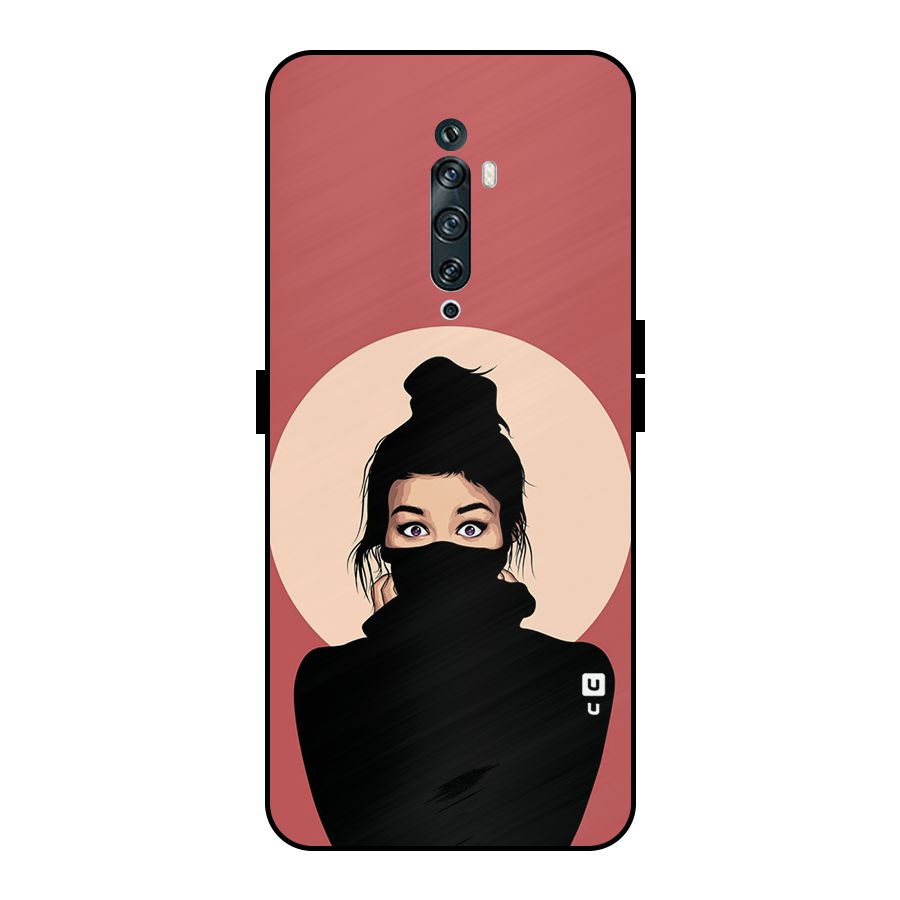 Aesthetic Digital Art Girl Metal Back Case for Oppo Reno2 Z