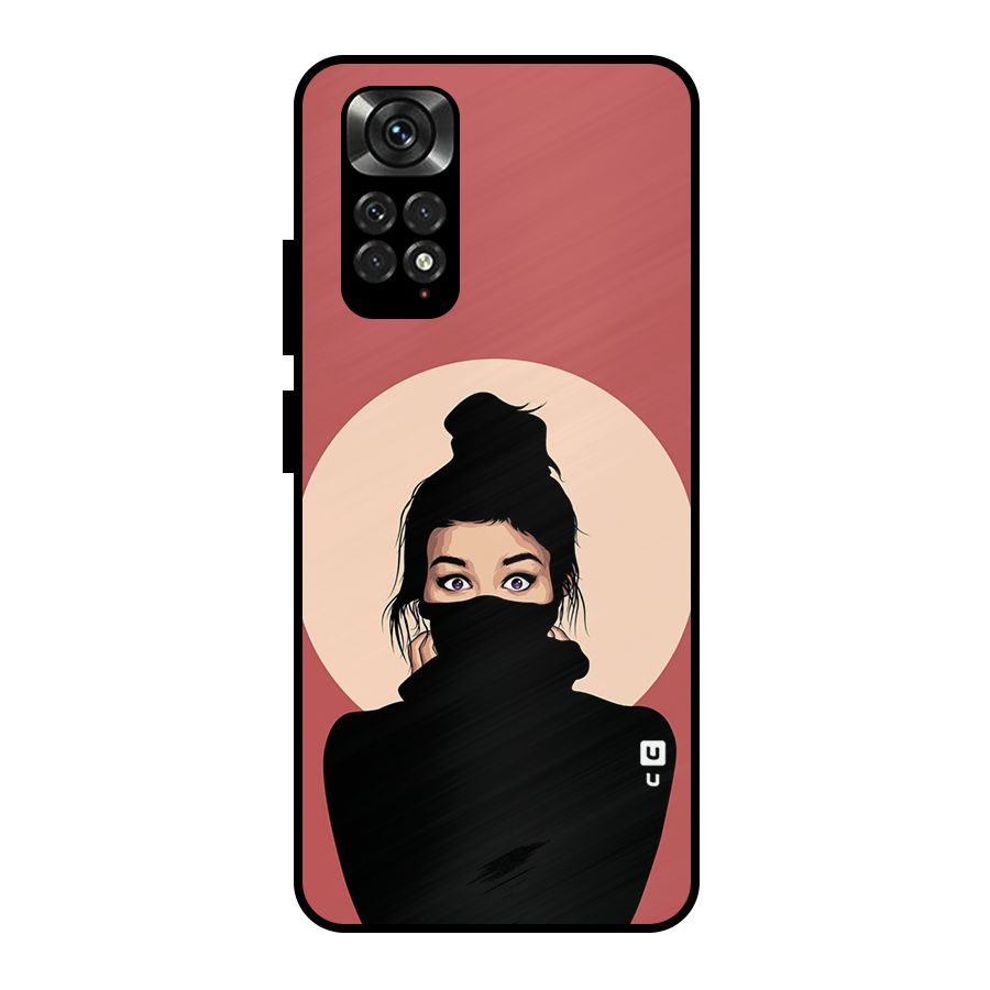 Aesthetic Digital Art Girl Metal Back Case for Redmi Note 11 Pro