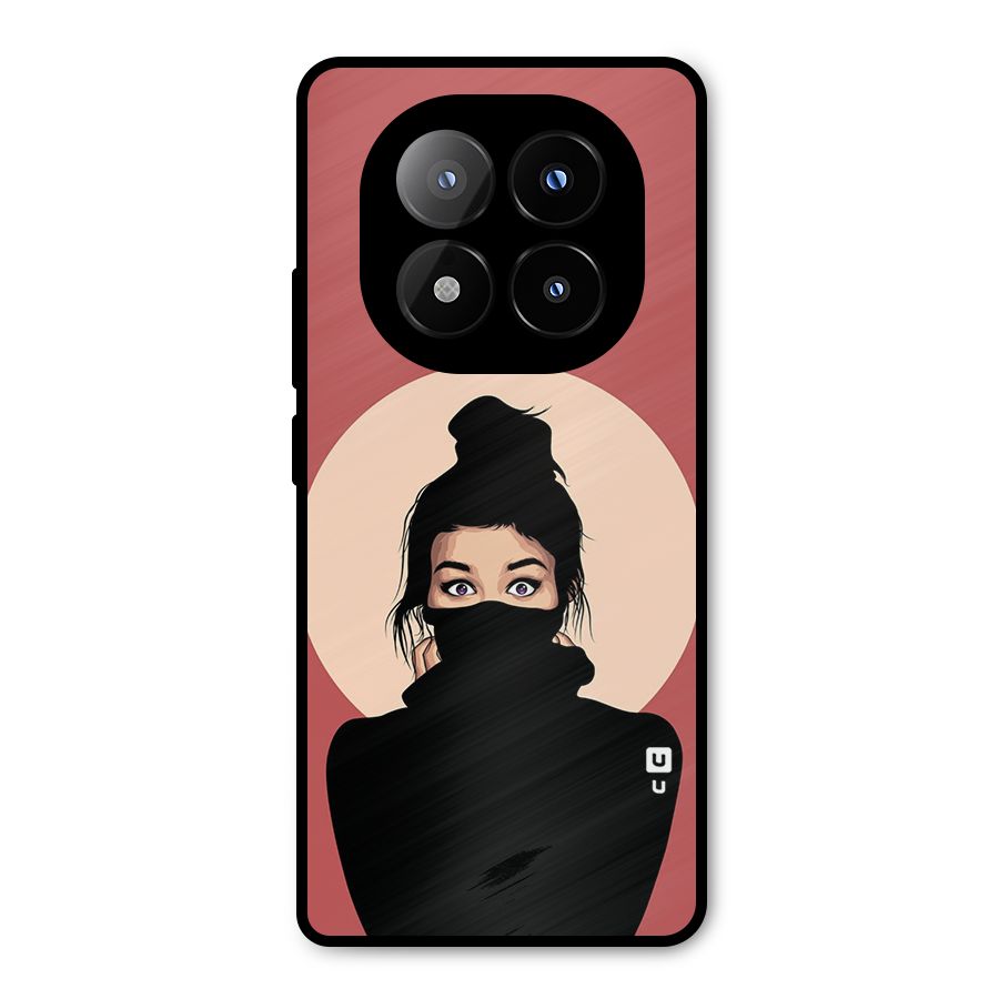 Aesthetic Digital Art Girl Metal Back Case for Redmi Note 14 Pro Plus 5G