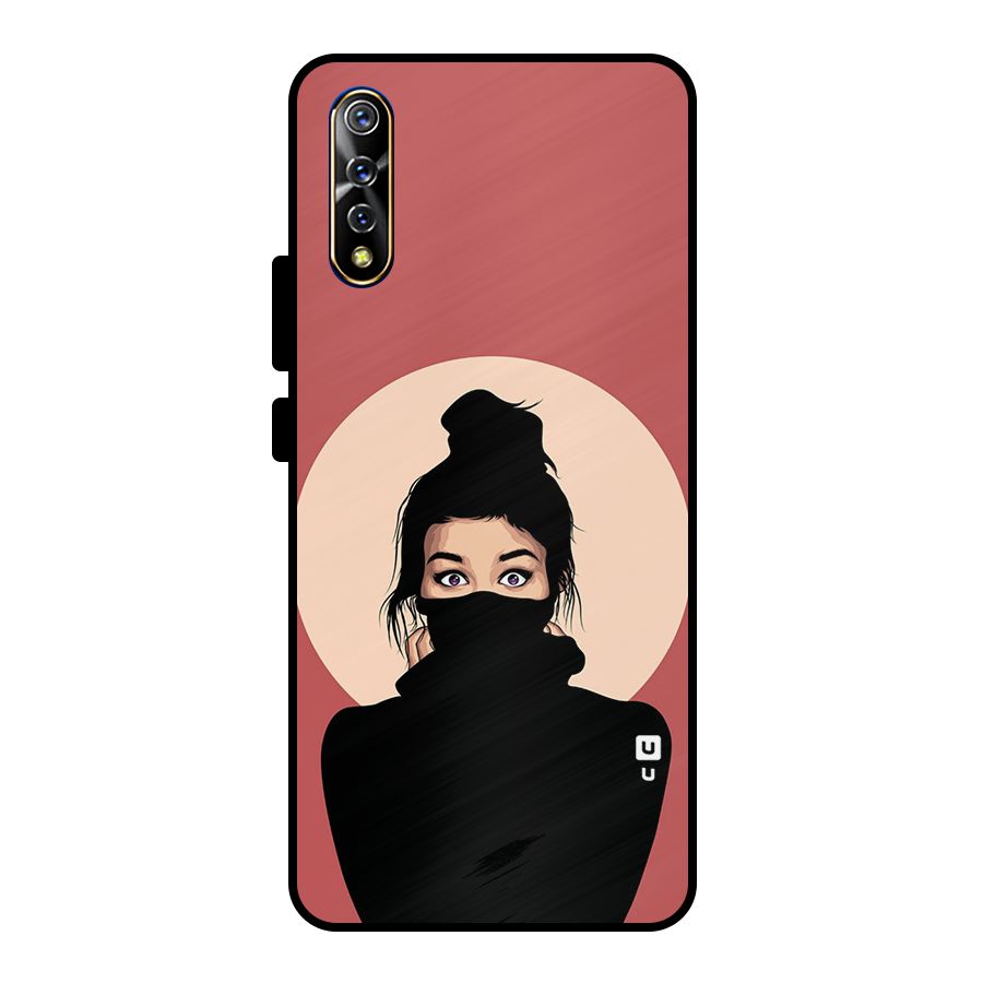 Aesthetic Digital Art Girl Metal Back Case for Vivo S1