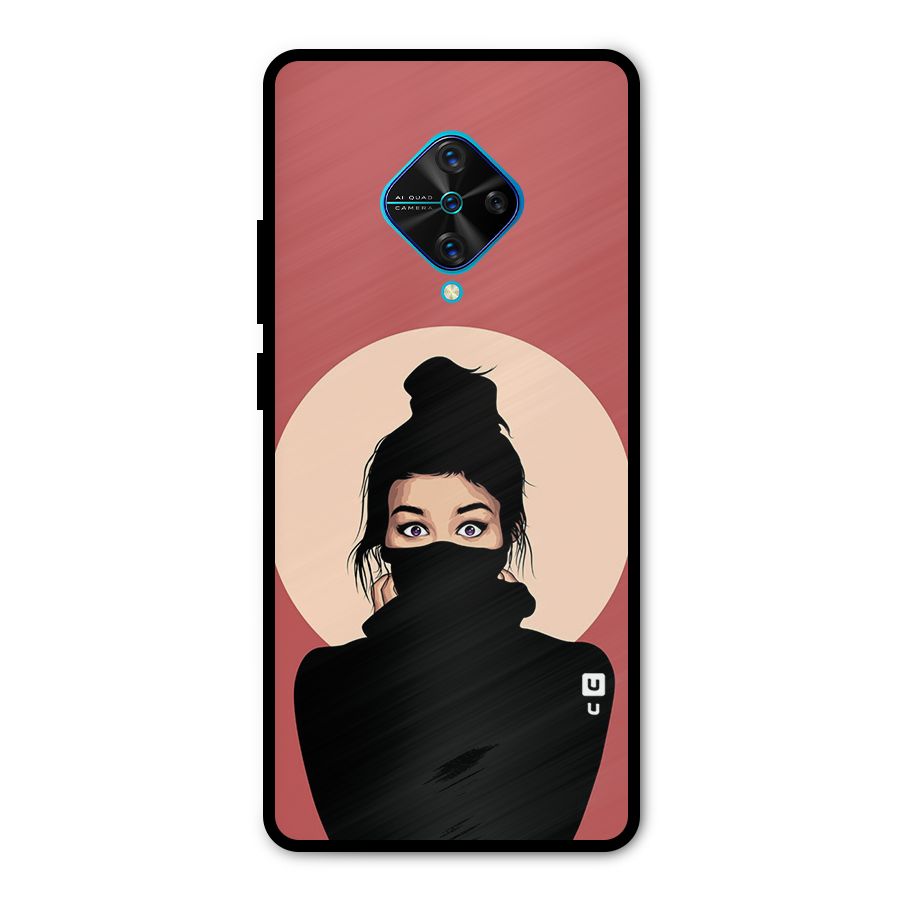 Aesthetic Digital Art Girl Metal Back Case for Vivo S1 Pro
