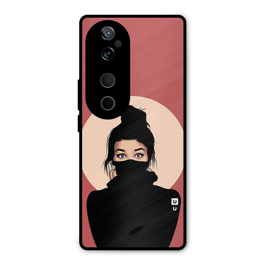 Aesthetic Digital Art Girl Metal Back Case for Vivo T3 Ultra
