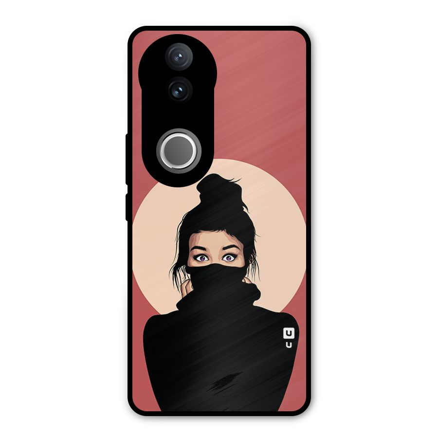 Aesthetic Digital Art Girl Metal Back Case for Vivo V50e