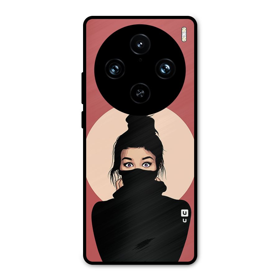 Aesthetic Digital Art Girl Metal Back Case for Vivo X100 Pro