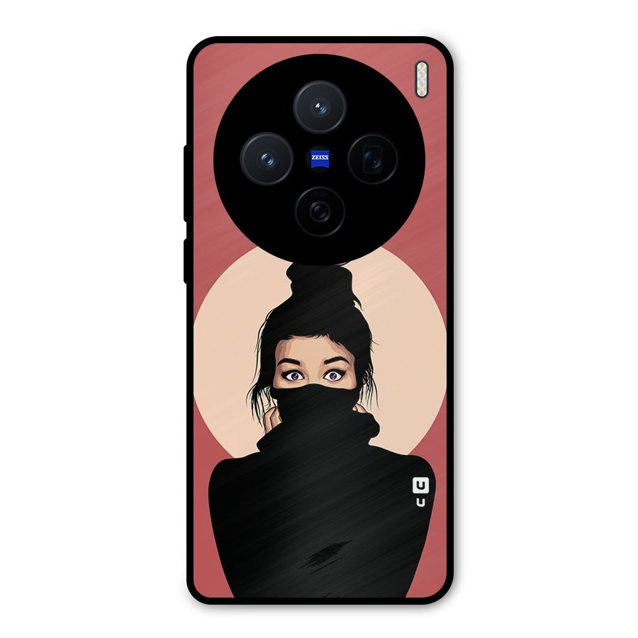 Aesthetic Digital Art Girl Metal Back Case for Vivo X200