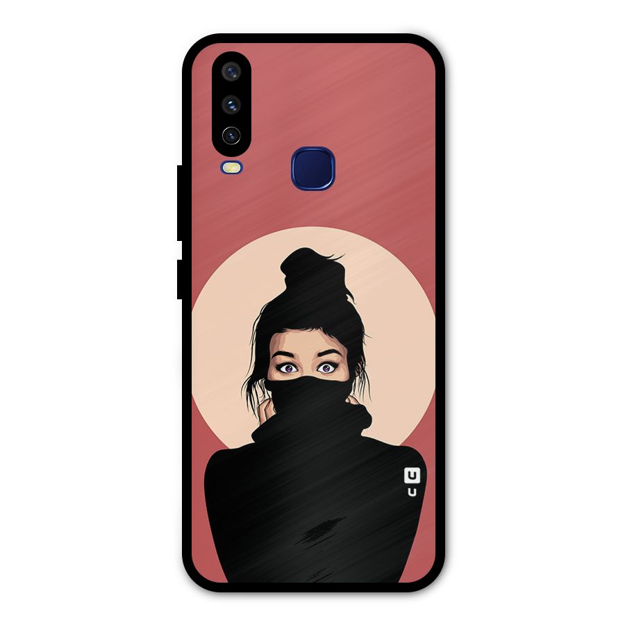 Aesthetic Digital Art Girl Metal Back Case for Vivo Y12