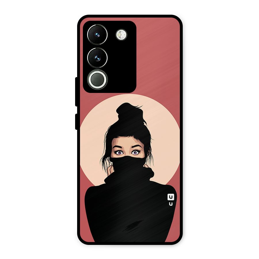 Aesthetic Digital Art Girl Metal Back Case for Vivo Y200