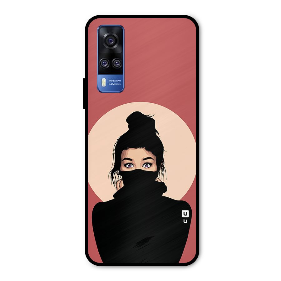 Aesthetic Digital Art Girl Metal Back Case for Vivo Y51A