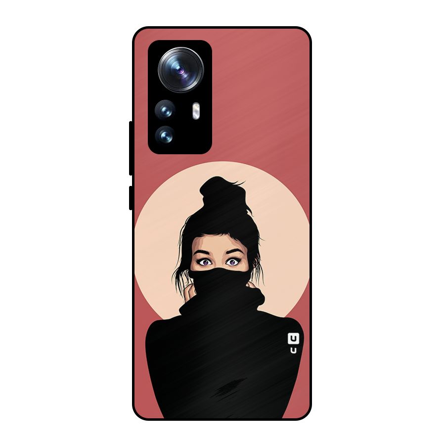 Aesthetic Digital Art Girl Metal Back Case for Xiaomi 12 Pro