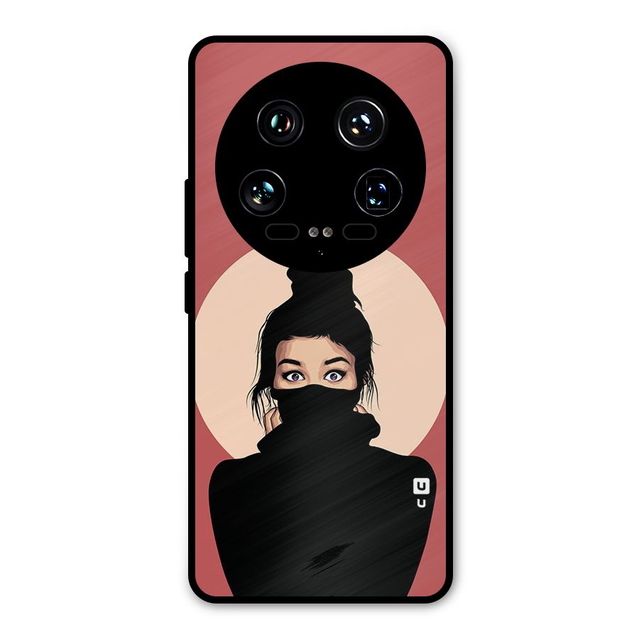 Aesthetic Digital Art Girl Metal Back Case for Xiaomi 14 Ultra