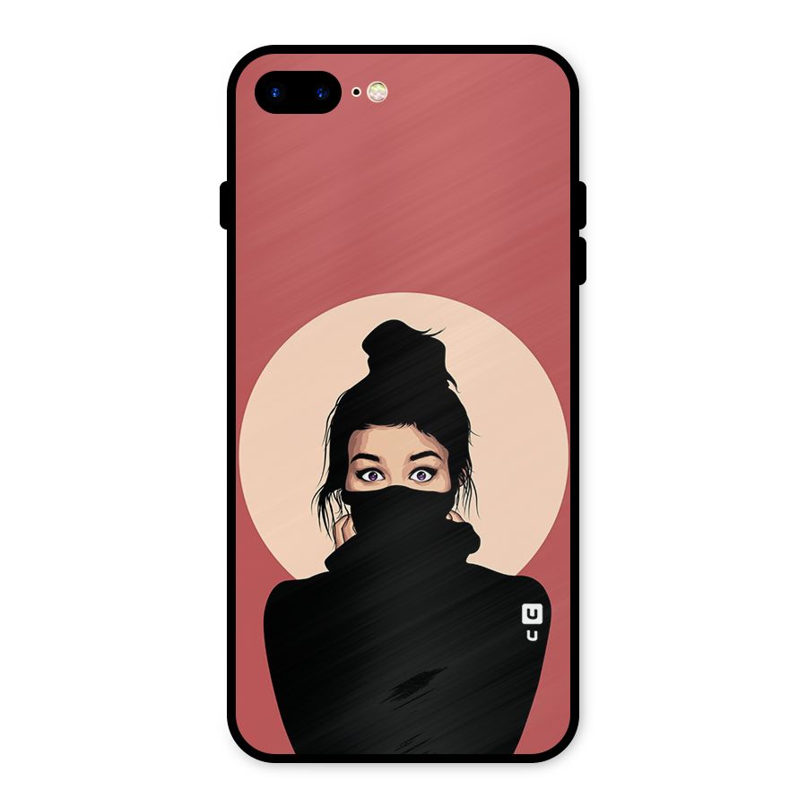 Aesthetic Digital Art Girl Metal Back Case for iPhone 7 Plus