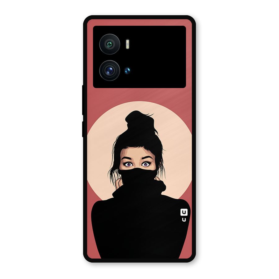 Aesthetic Digital Art Girl Metal Back Case for iQOO 9 Pro