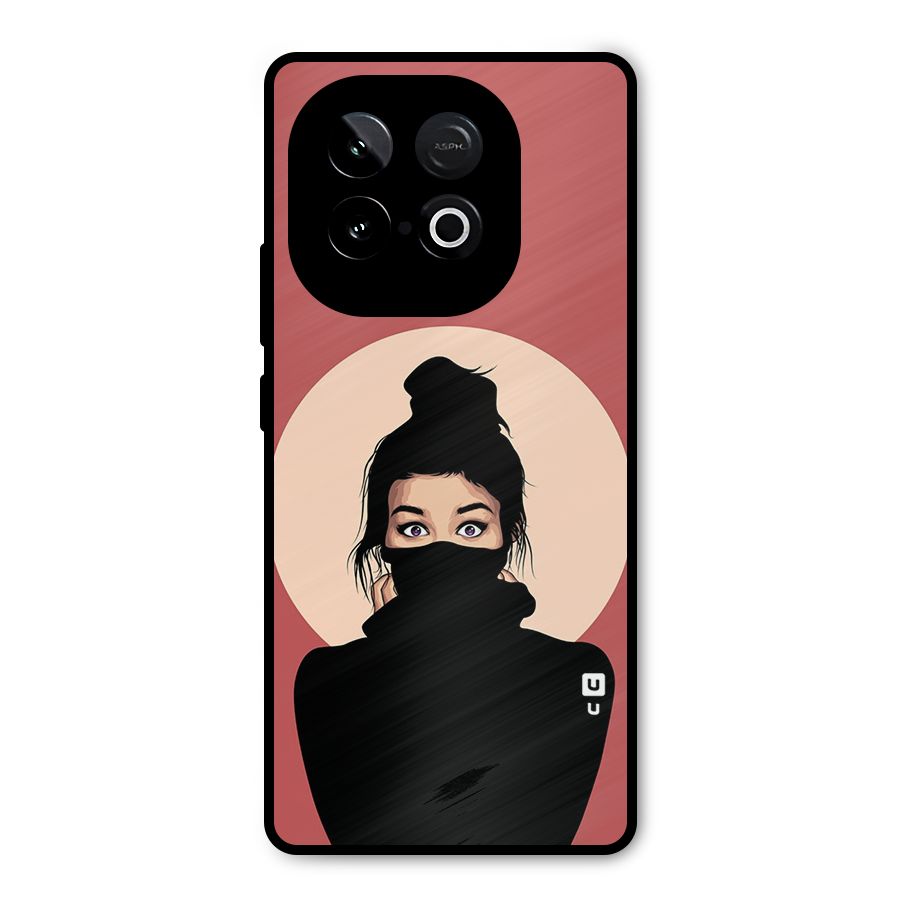 Aesthetic Digital Art Girl Metal Back Case for iQOO Neo 10