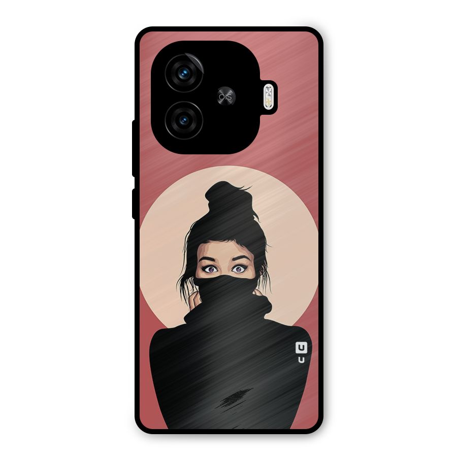 Aesthetic Digital Art Girl Metal Back Case for iQOO Neo 10R
