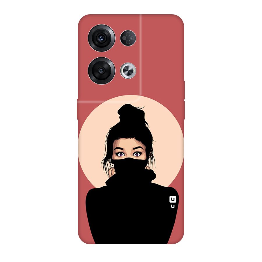 Aesthetic Digital Art Girl Original Polycarbonate Back Case for Oppo Reno8 Pro 5G
