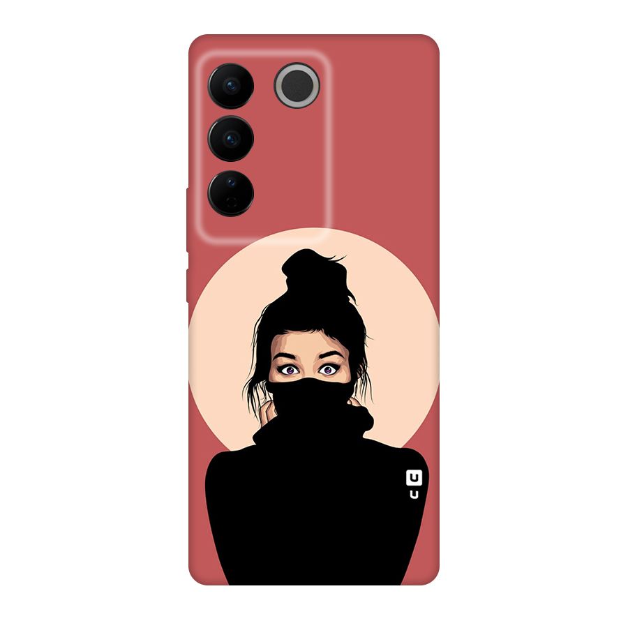 Aesthetic Digital Art Girl Original Polycarbonate Back Case for Vivo V27
