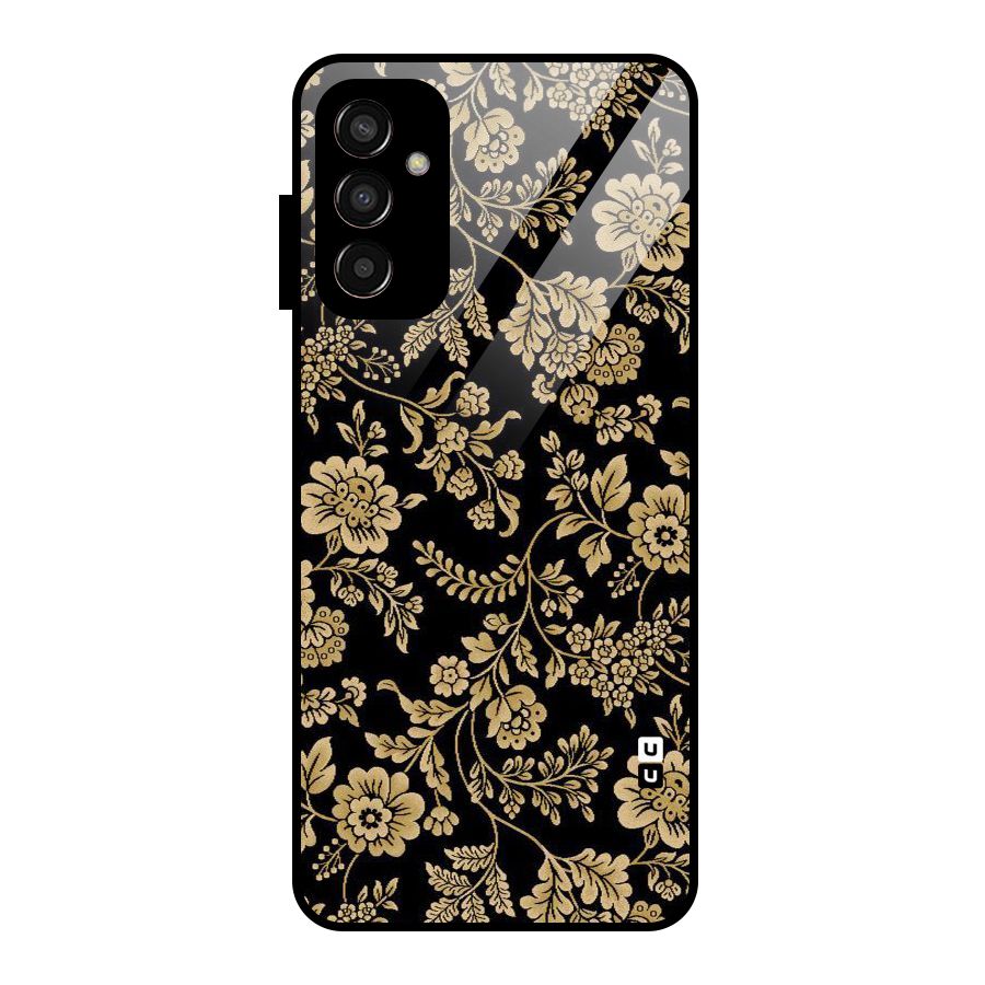 Aesthetic Golden Design Glass Back Case for Galaxy F13