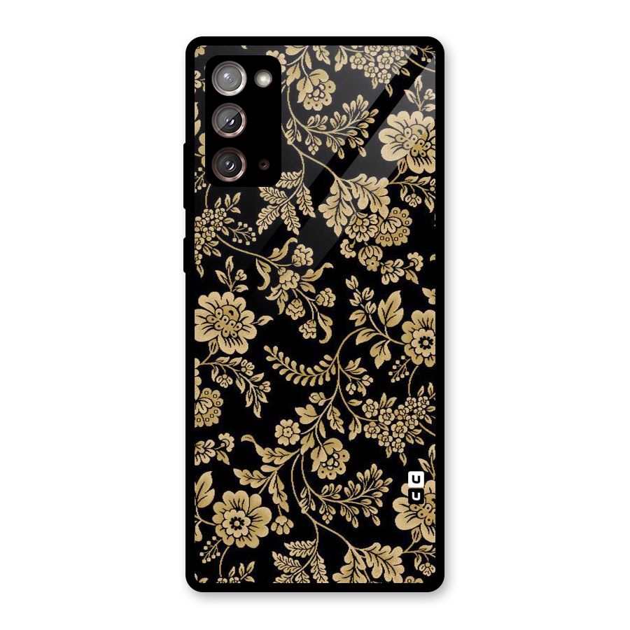 Aesthetic Golden Design Glass Back Case for Galaxy Note 20