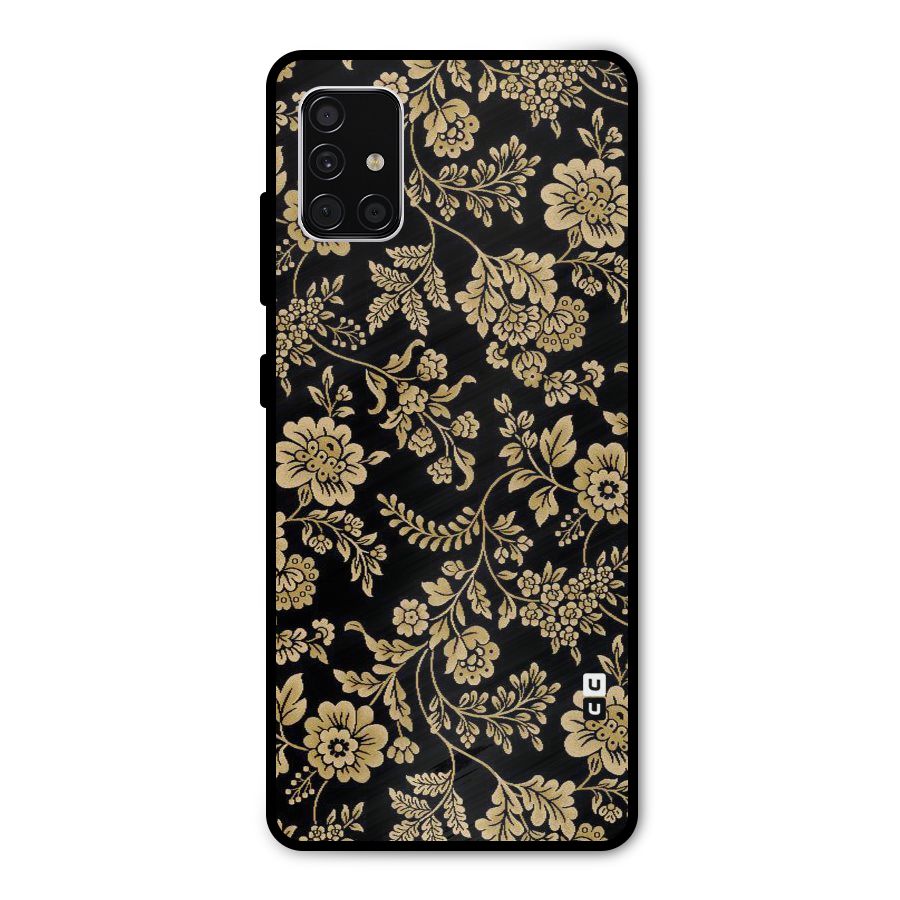 Aesthetic Golden Design Metal Back Case for Galaxy A51