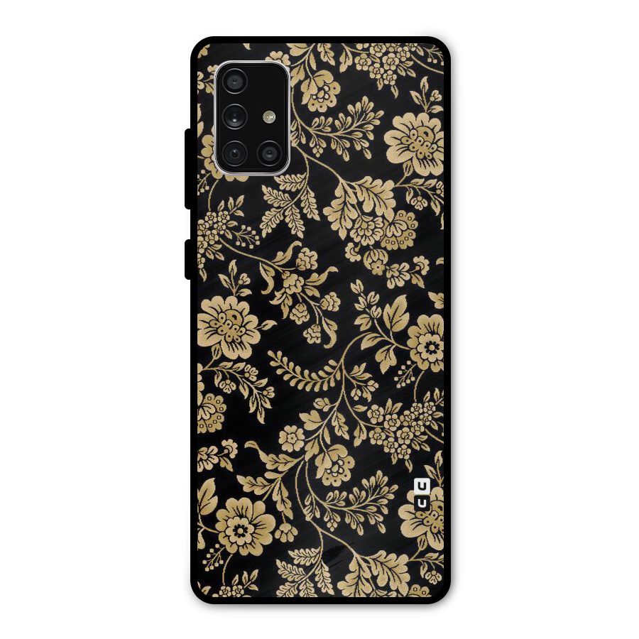 Aesthetic Golden Design Metal Back Case for Galaxy A71